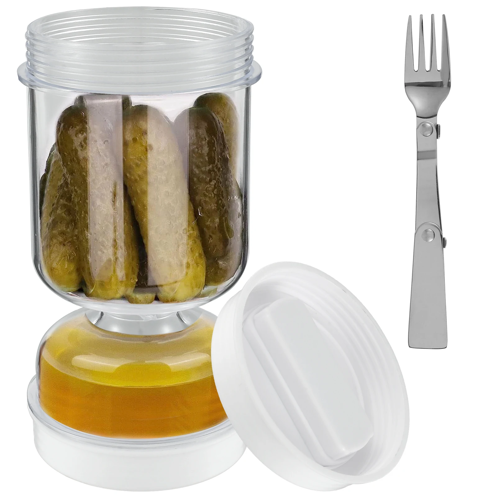 Pickles Jar With Forks Dry and - đánh giá và giá Food Storage With Dividers