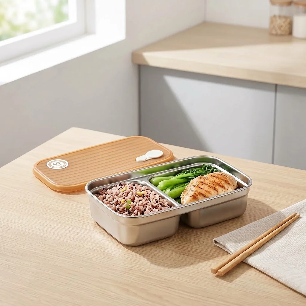 304 Stainless Steel Bento Box  - đánh giá và giá Food Storage With Dividers